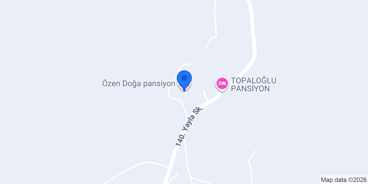 Özen Doğa pansiyon konumu