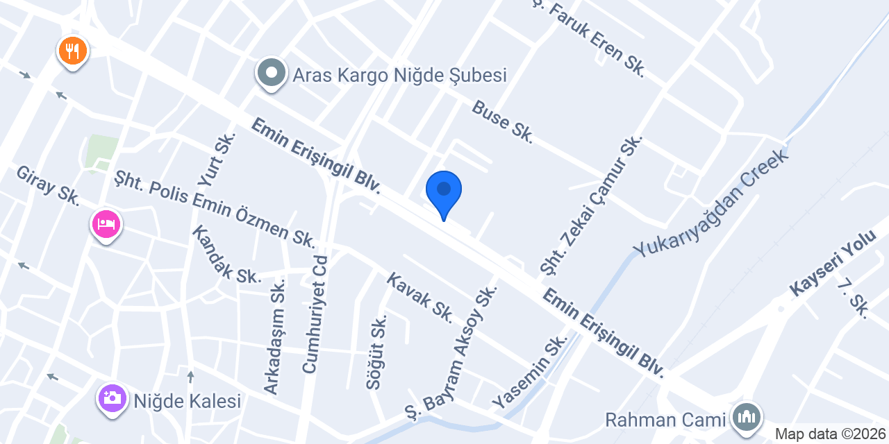Niğde Has taksi konumu