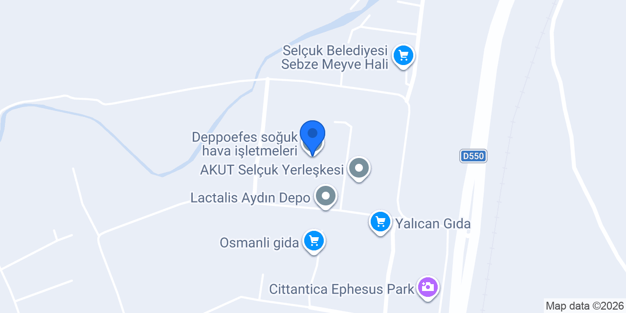 Deppoefes soğuk hava işletmeleri konumu
