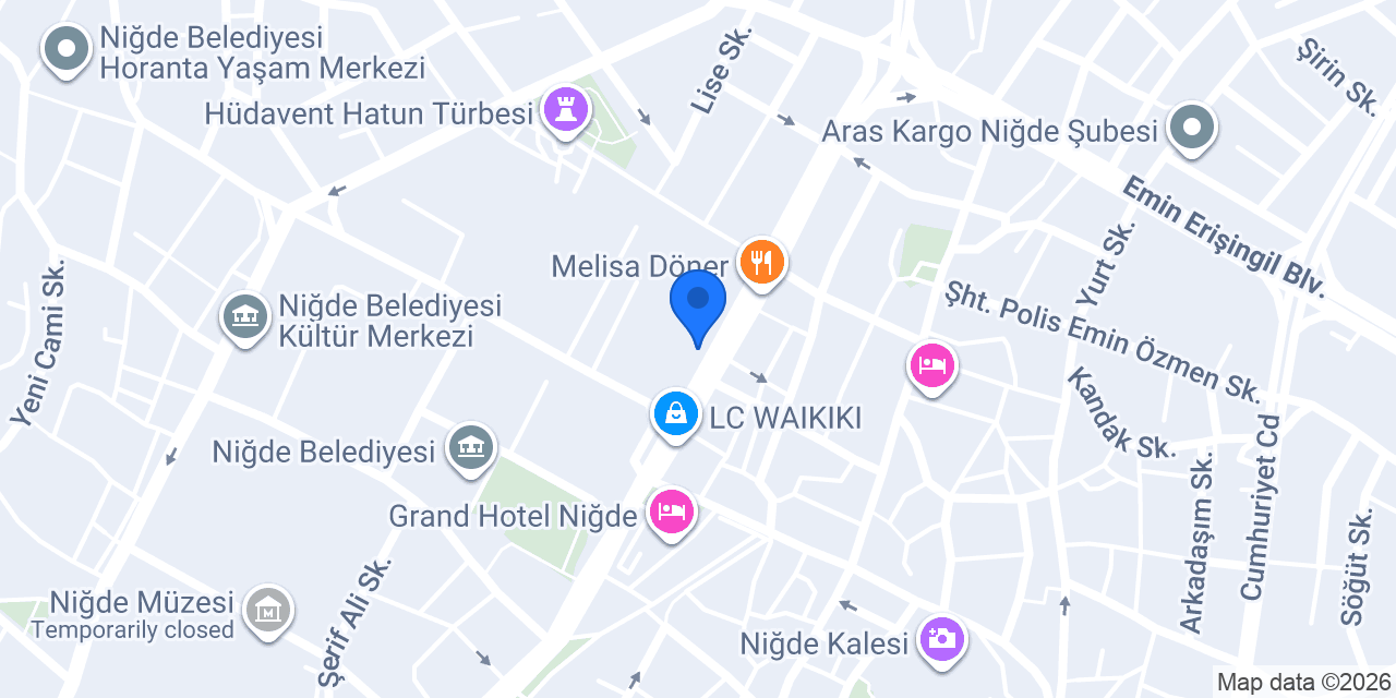 Özler Kitap Kırtasiye konumu
