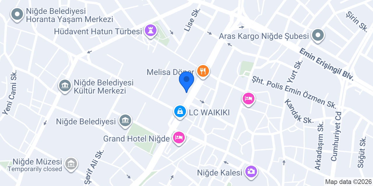 Akbank Niğde Şubesi konumu