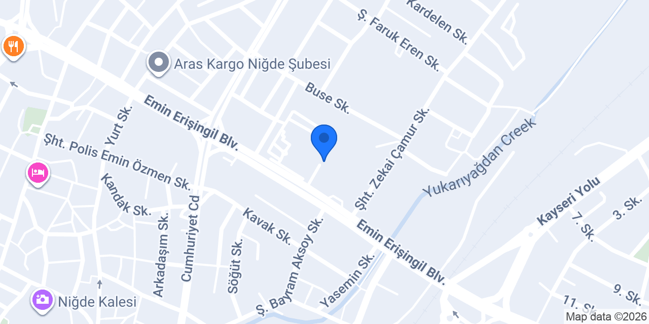 Niğde Adliyesi konumu