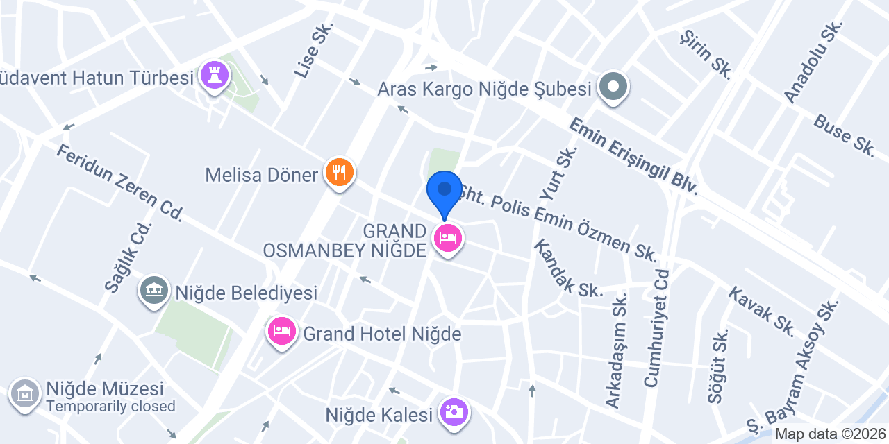NİĞDE ÇAĞLAR SİGORTA konumu