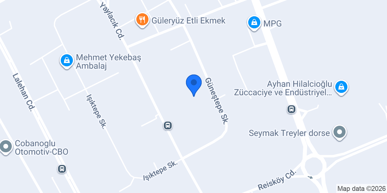 Gökyer Ambalaj konumu