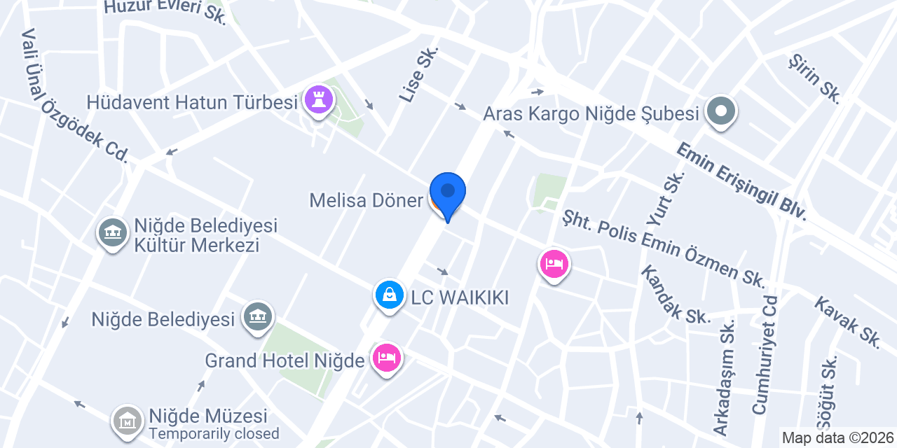 Garanti BBVA Niğde Şubesi konumu