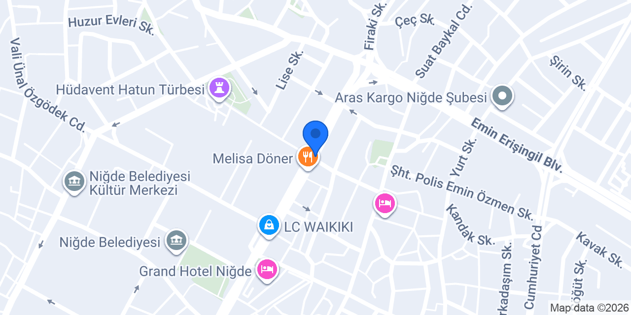 QNB Niğde Şubesi konumu