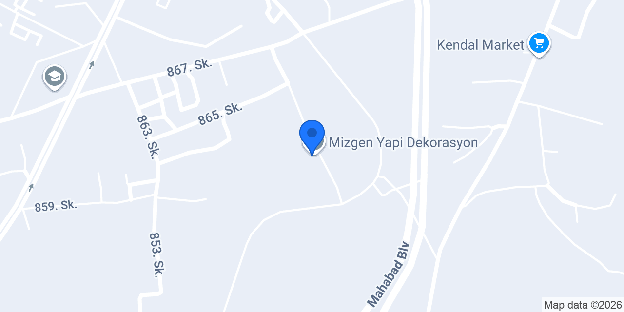 Mizgen Yapi Dekorasyon konumu