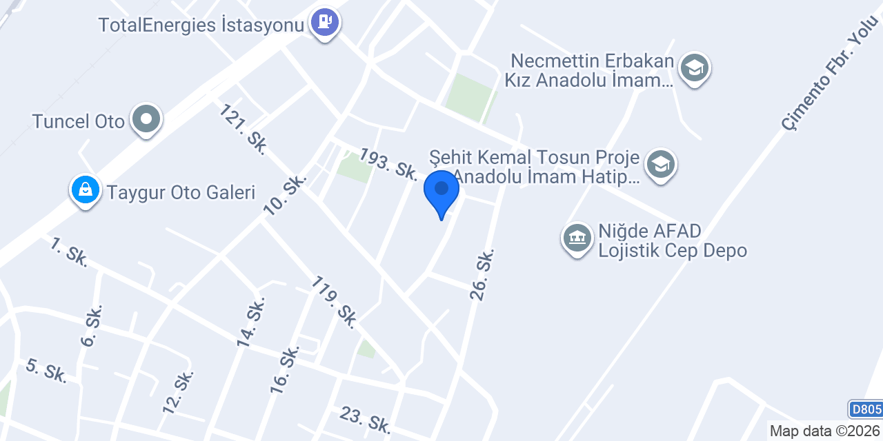 Akpınar anaokulu konumu