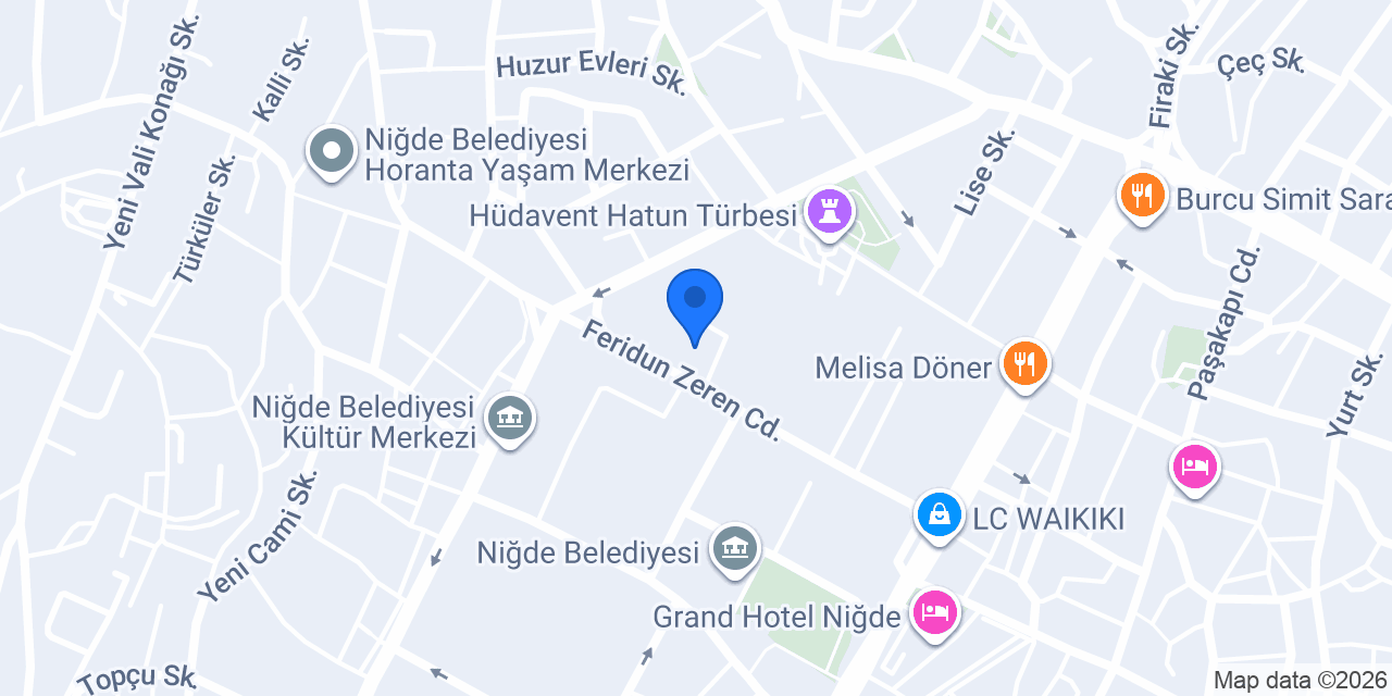 Niğde İmam Hatip Ortaokulu konumu