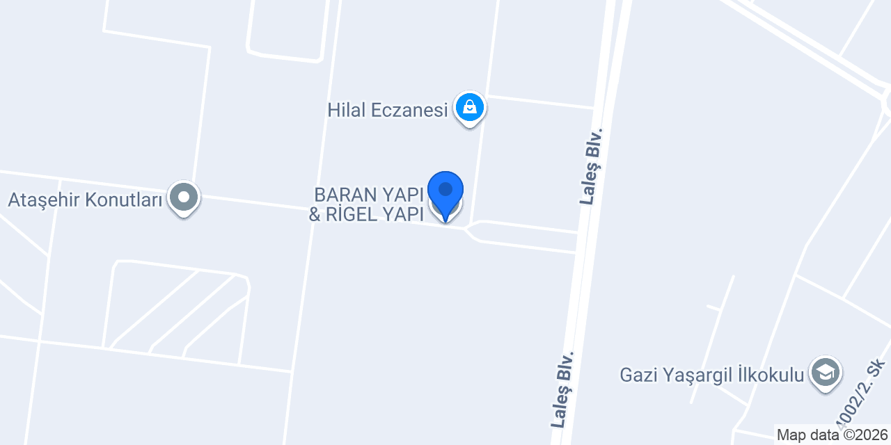 BARAN YAPI & RİGEL YAPI konumu