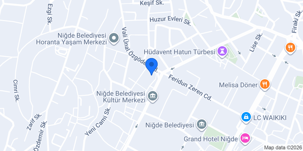 Niğde Ajans konumu