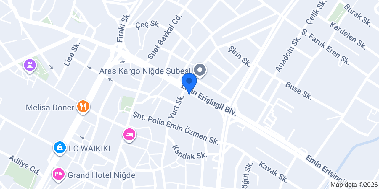 Niğde elli elli danışmanlık konumu