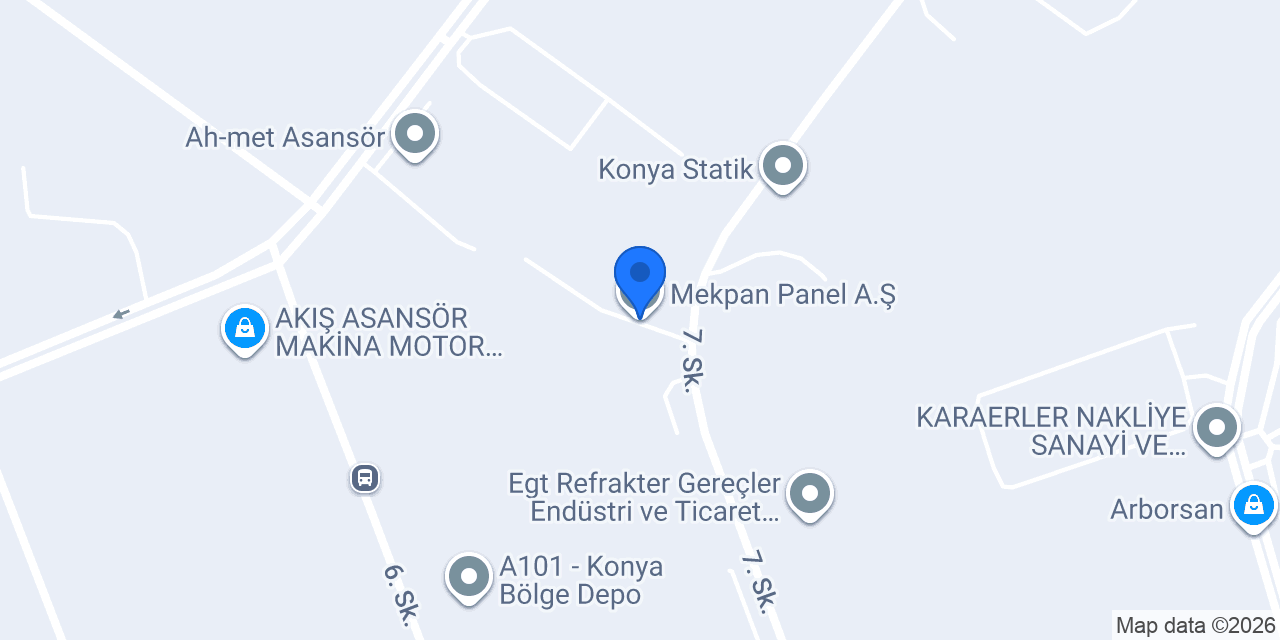 Mekpan Panel A.Ş. konumu