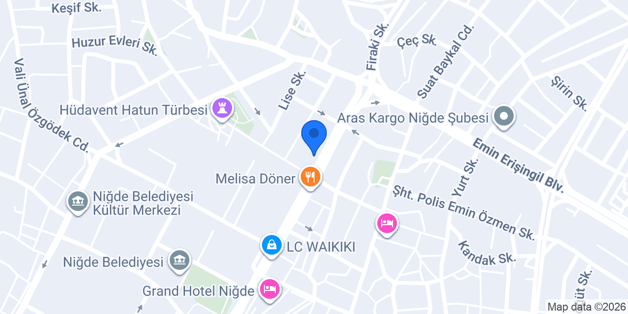 Ziraat Katılım Niğde Şubesi konumu