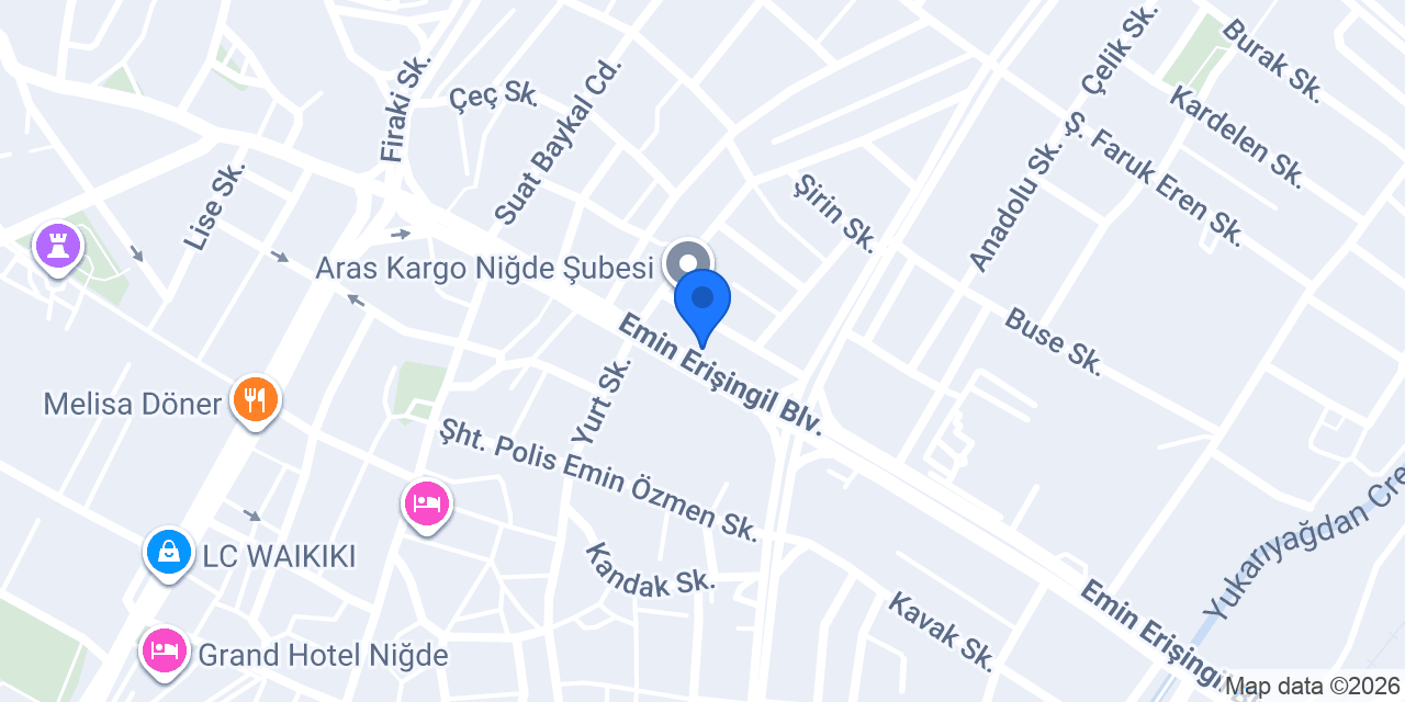 Çiçek Mobilya konumu