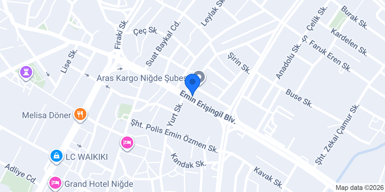 Nahita Hotel Niğde konumu