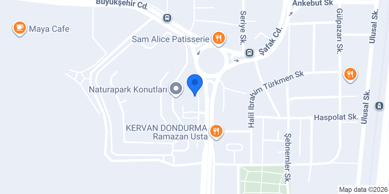 Kuveyt Türk Konya Bölge Müdürlüğü konumu