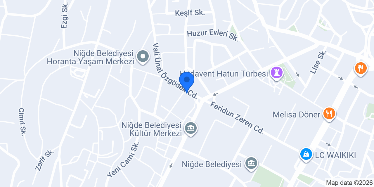 Yiğit Dondurma İsmail usta konumu