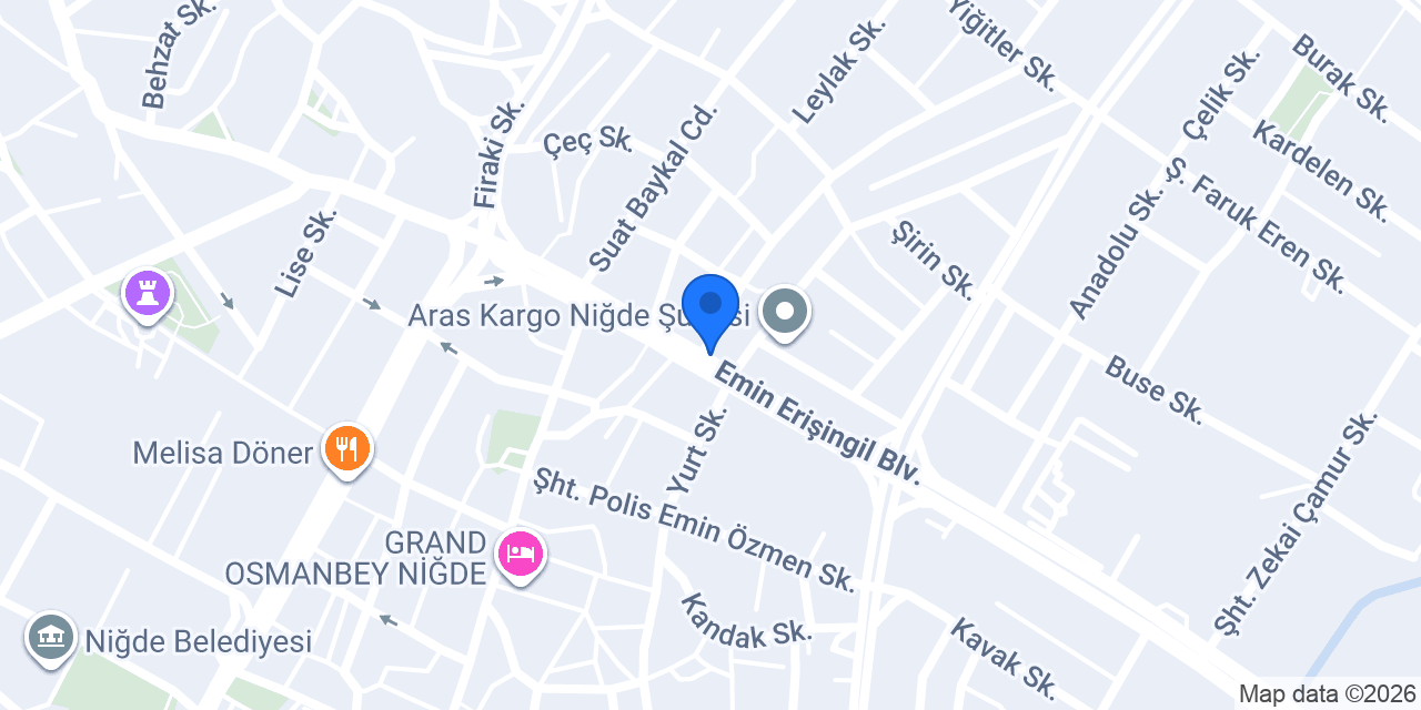 Niğde orkide çiçekçilik konumu