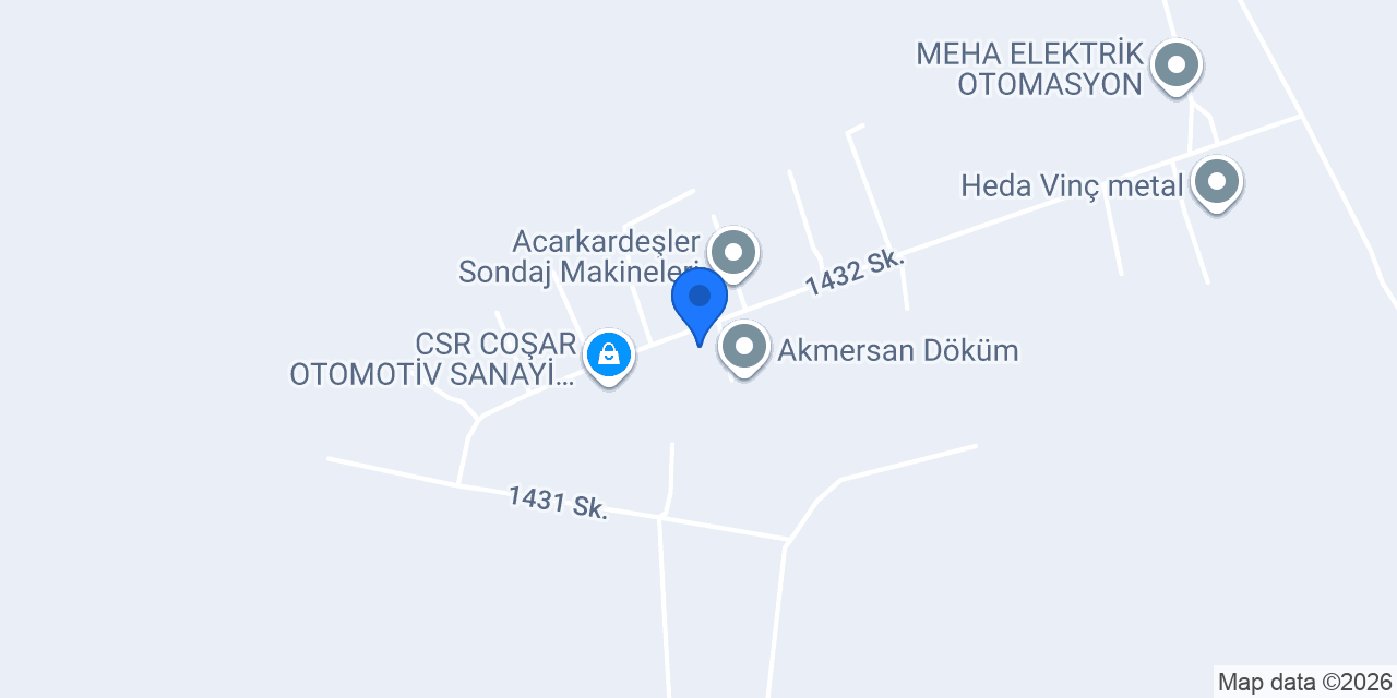Özaslan Tanker Sanayi konumu