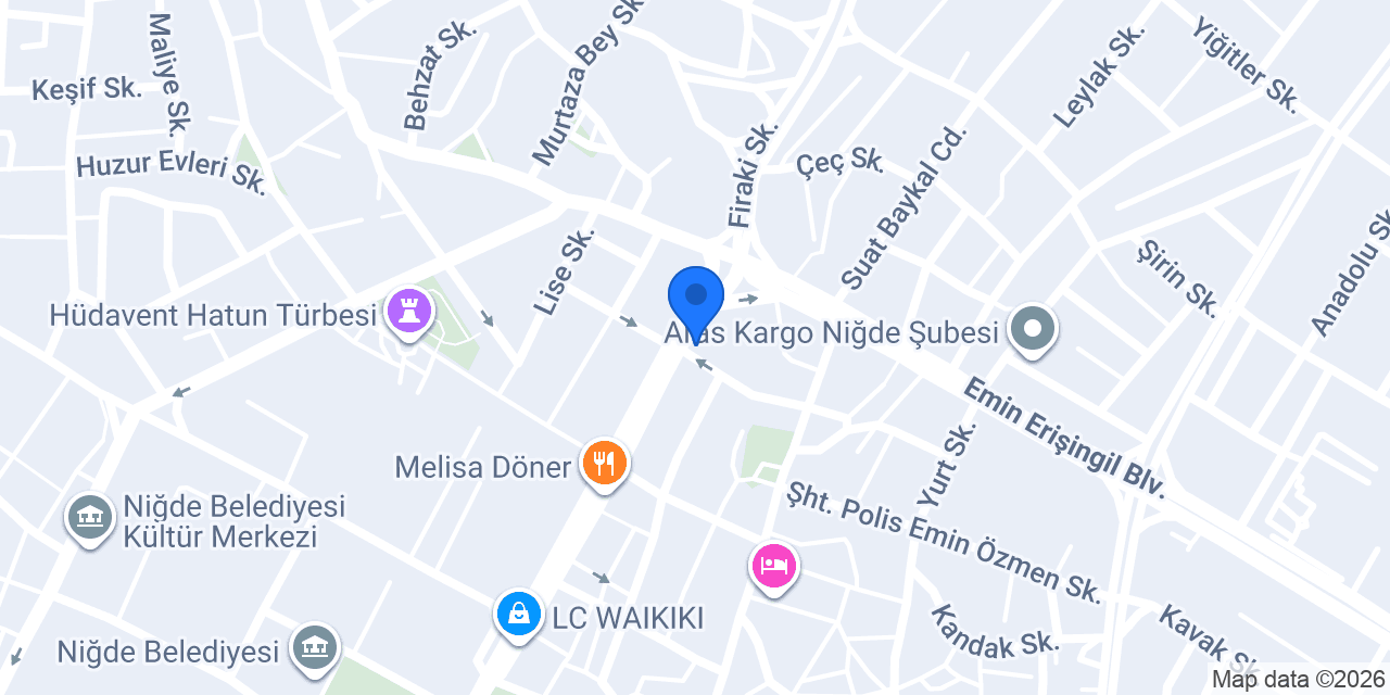 Nİğde Avukat Yiğit Özkan konumu