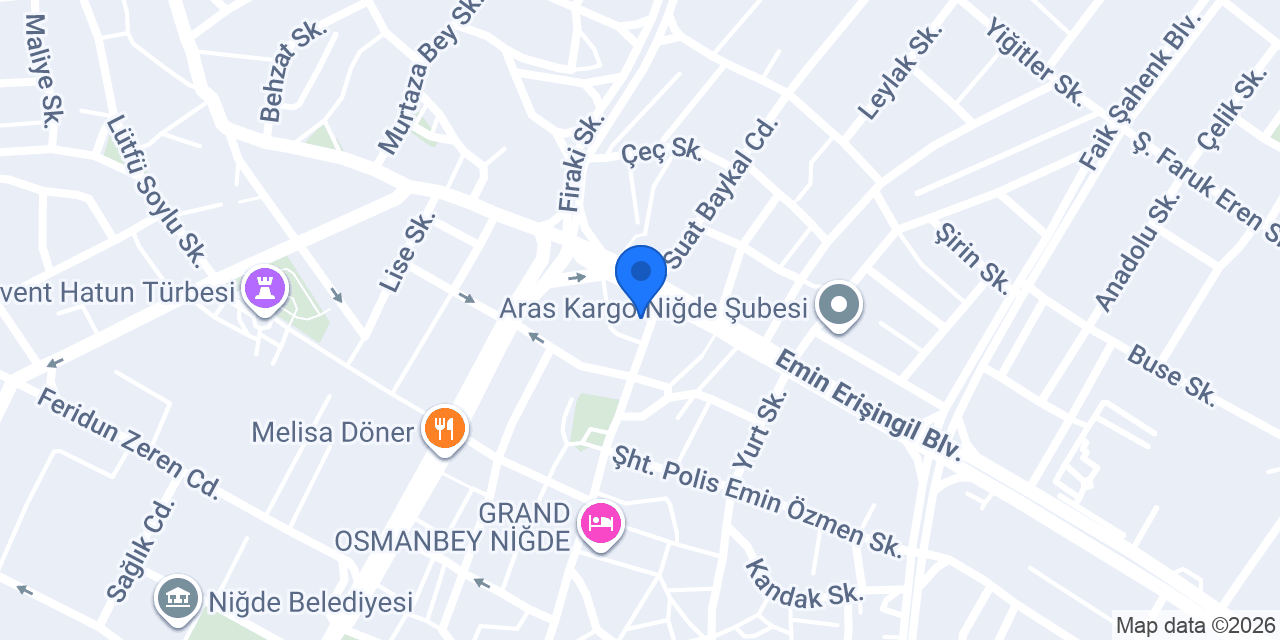 Niğde Et konumu