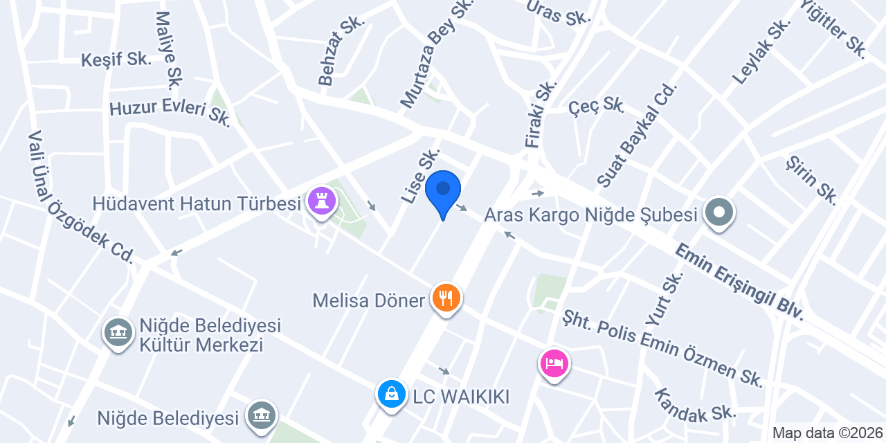 Niğde Eşsiz Sigorta konumu