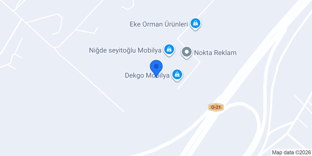 Gürbüz Mobilya konumu