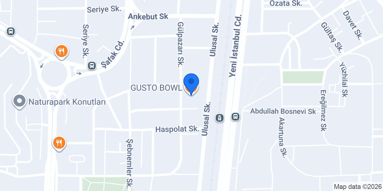 GUSTO BOWL konumu
