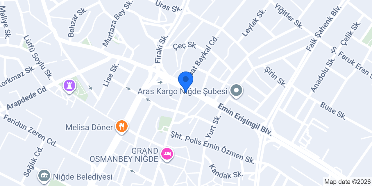 NİĞDE PSİKOTEKNİK DEĞERLENDİRME MERKEZİ konumu