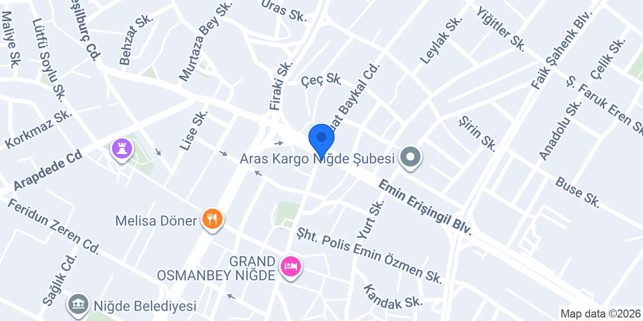 Ünlü Kasap konumu