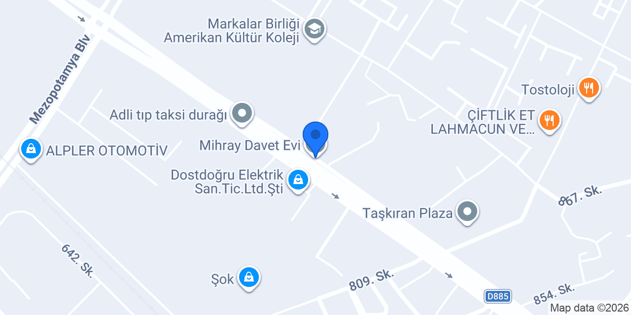 Mihray Davet Evi konumu