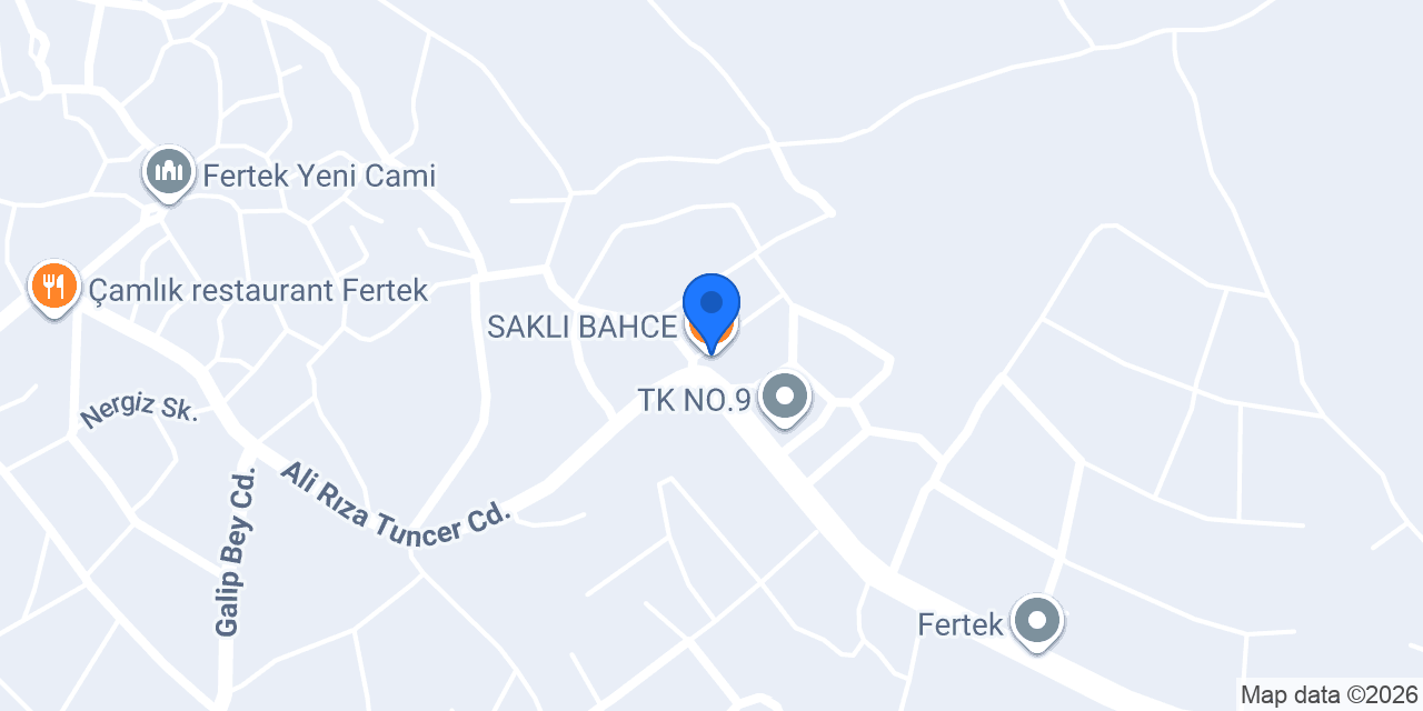 SAKLI BAHCE konumu