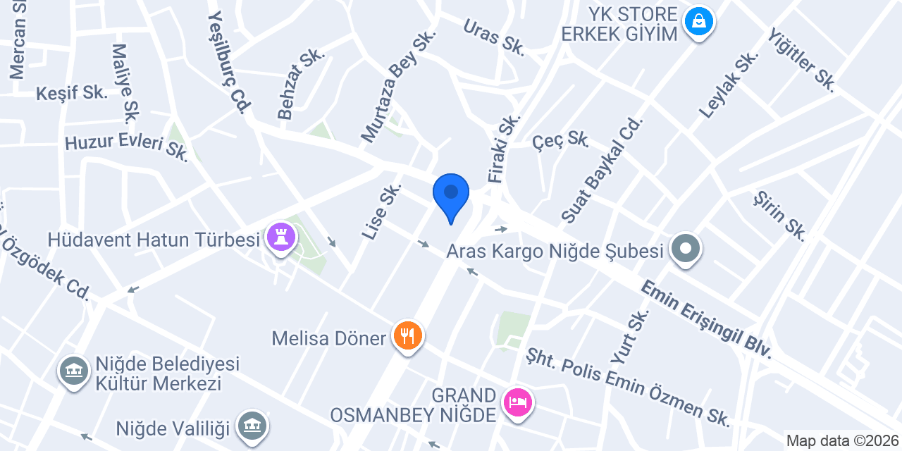 Diş hekimi Özlem Yürekli konumu