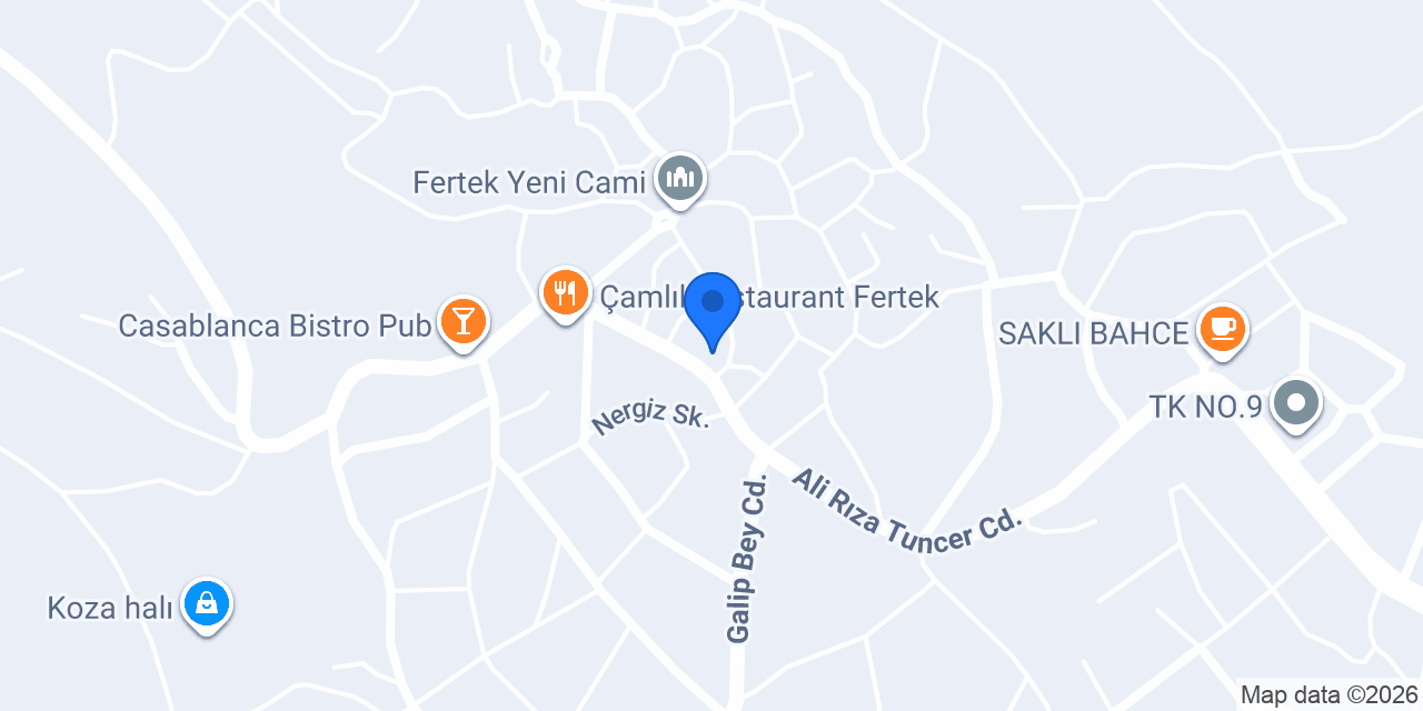 Hanzade Cafe Restoran Organizayon konumu