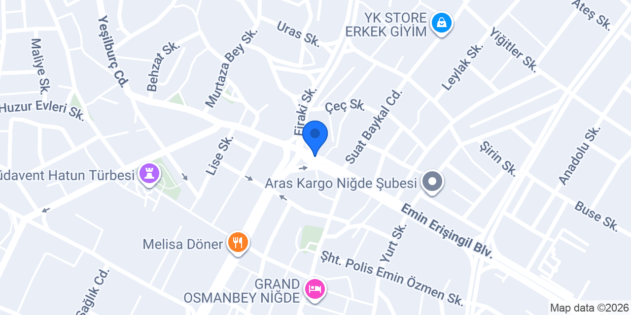 Niğde seramik fayans ustası konumu