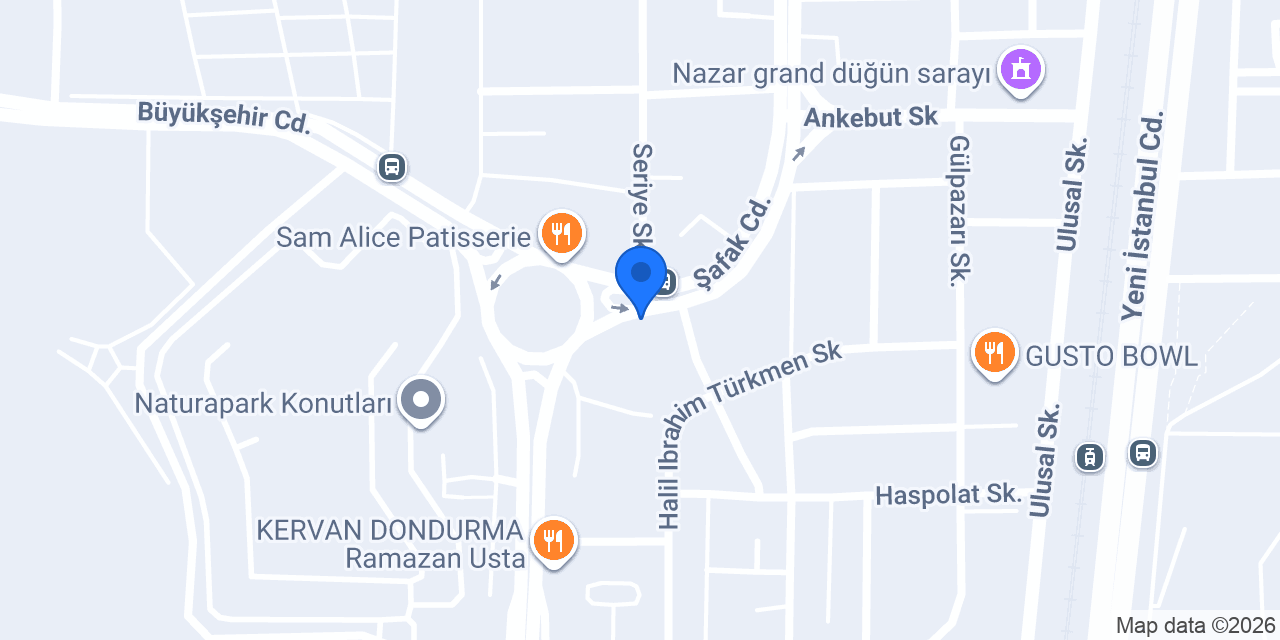 Yazır Veteriner Kliniği konumu