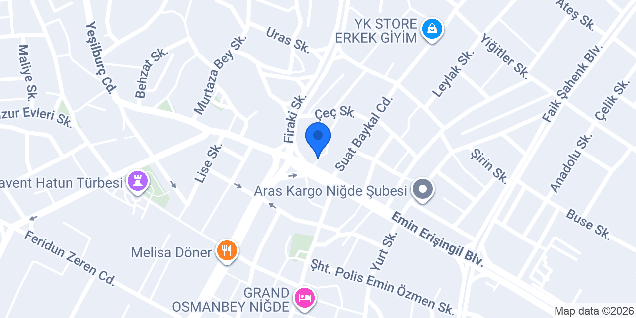 ADIYÖREM ÇİĞKÖFTE NİĞDE konumu