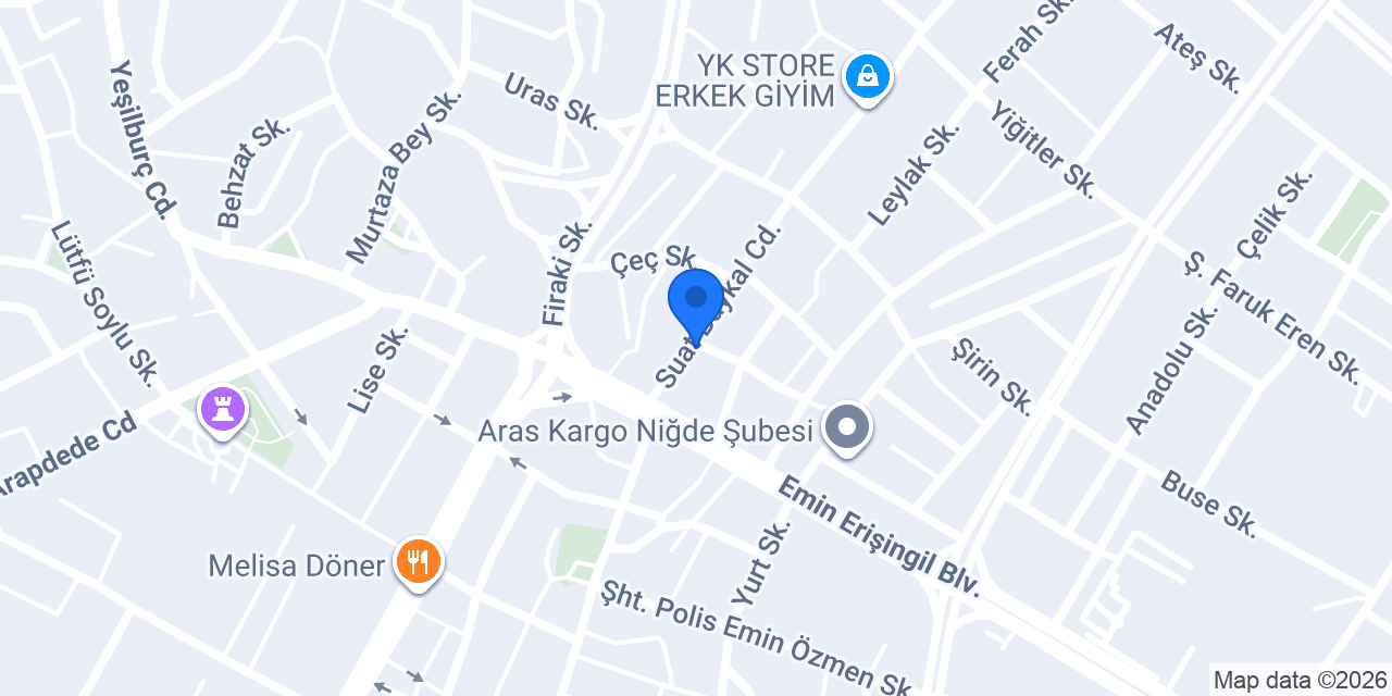 Özen Emlak konumu