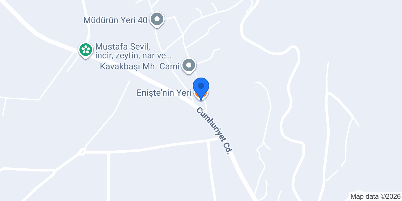 Enişte'nin Yeri konumu