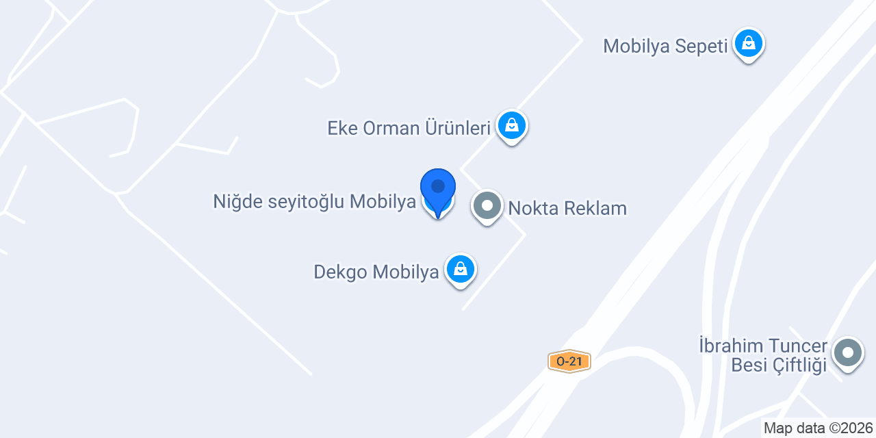 Niğde seyitoğlu Mobilya konumu