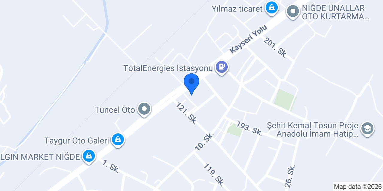 Niğde Çağdaş Halı Yıkama konumu