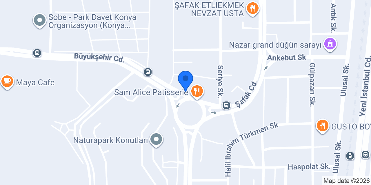 Fatih Zeybek Konya Bayan Kuaförü konumu