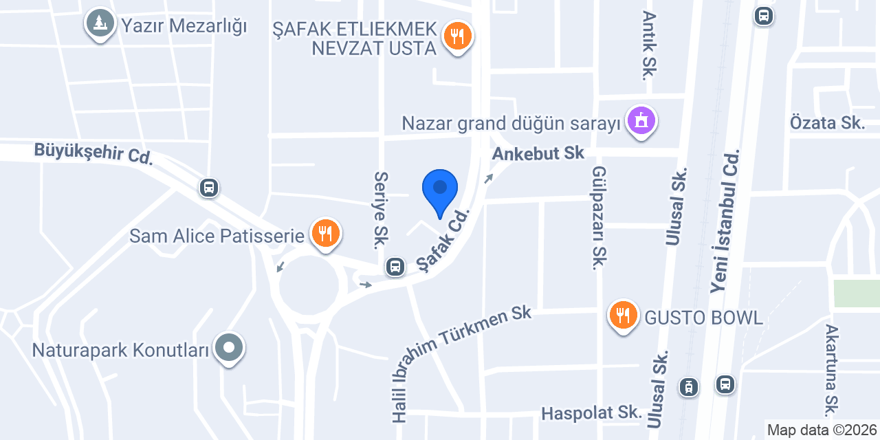 Onur Akademi Özel Öğretim Kursu konumu