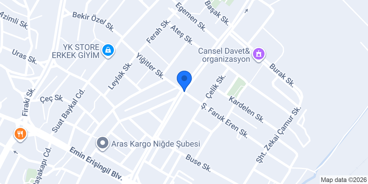 Niğde Gezi Otobüsü konumu