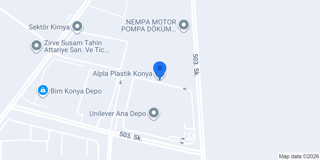 Alpla Plastik Konya konumu