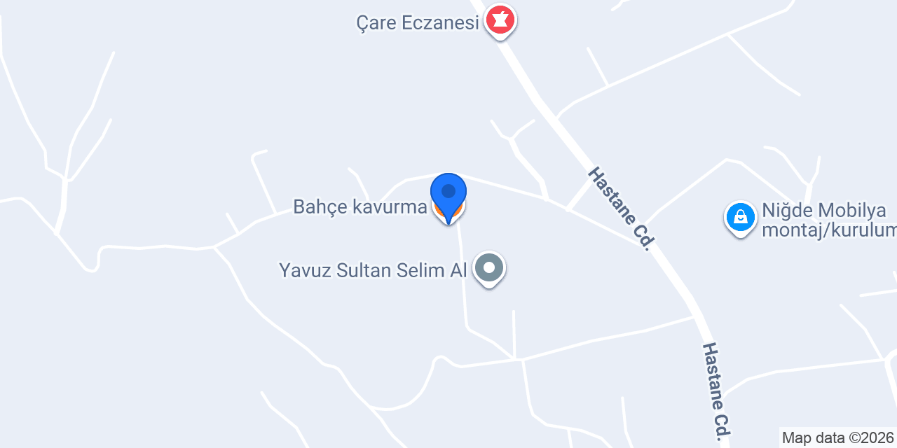 Bahçe kavurma konumu
