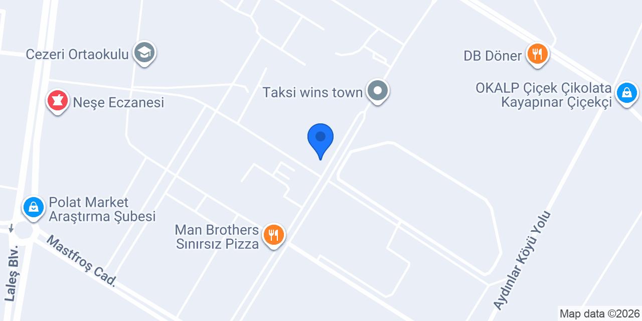 Hacıbey pastahaneleri konumu