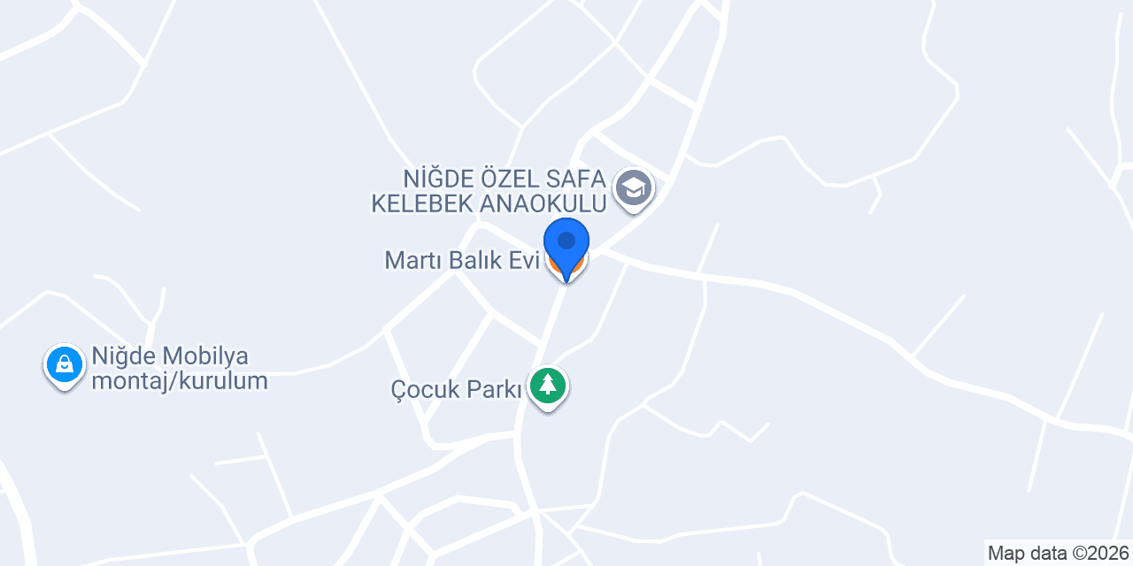 Martı Balık Evi konumu