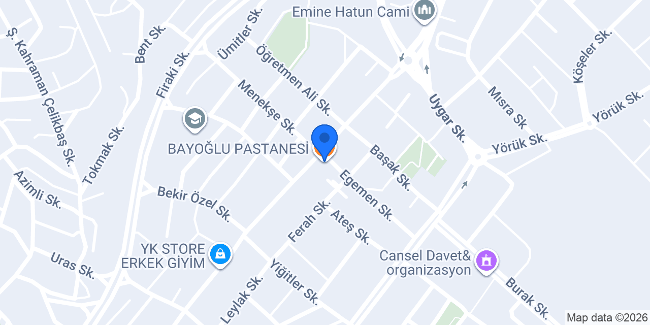 BAYOĞLU PASTANESİ konumu